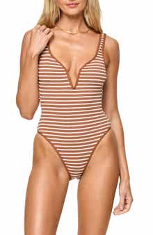 LSPACE Coco Classic Stripe One-Piece Swimsuit