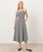 Pact Fit & Flare Midi Dress Made With Organic Cotton