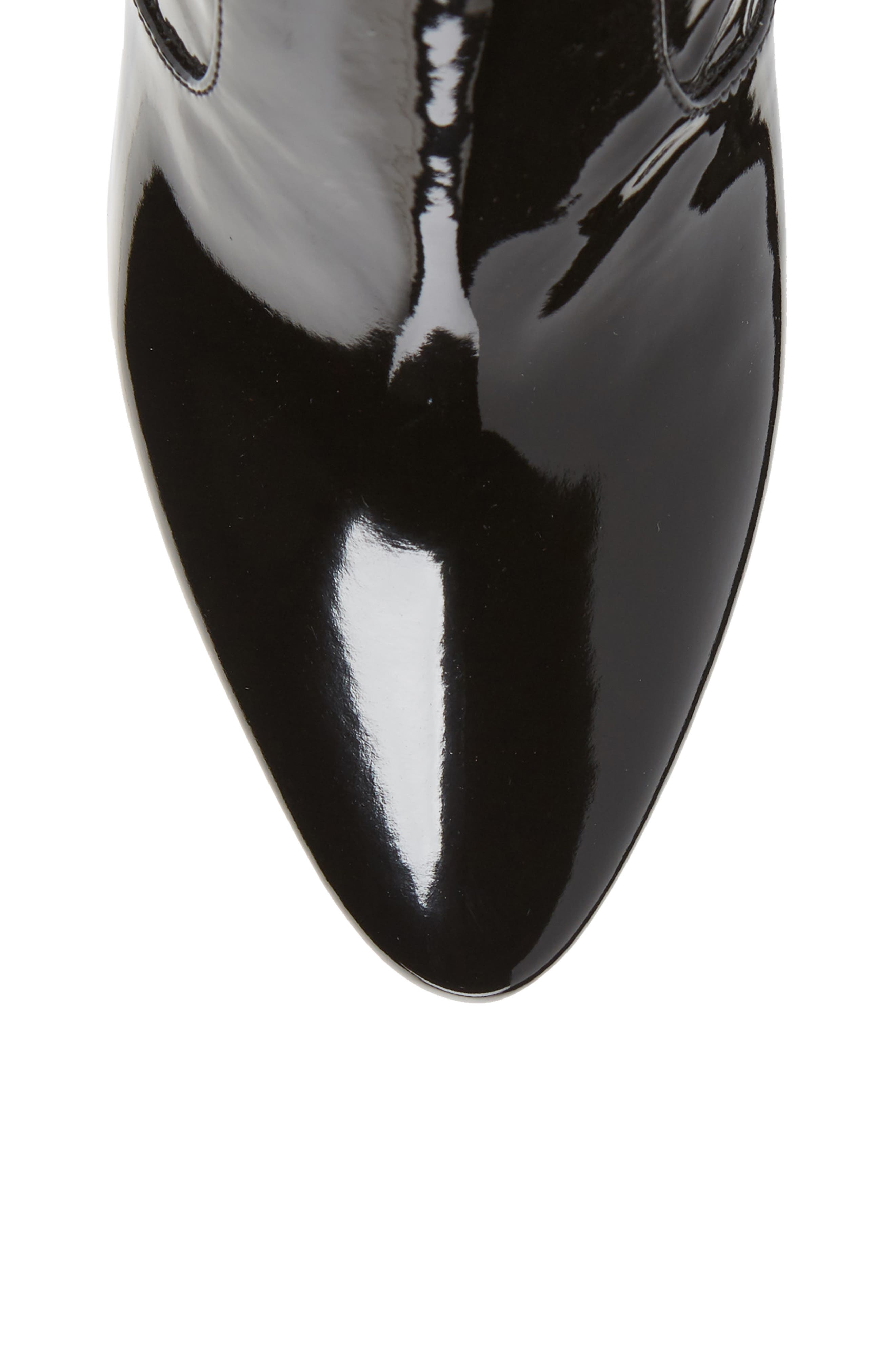 Saint Laurent Aylah Pointed Toe Thigh High Boot, Alternate, color, 