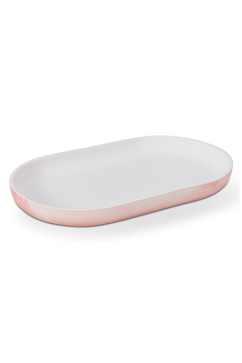 Marble Resin Vanity Tray, Main, color, PINK