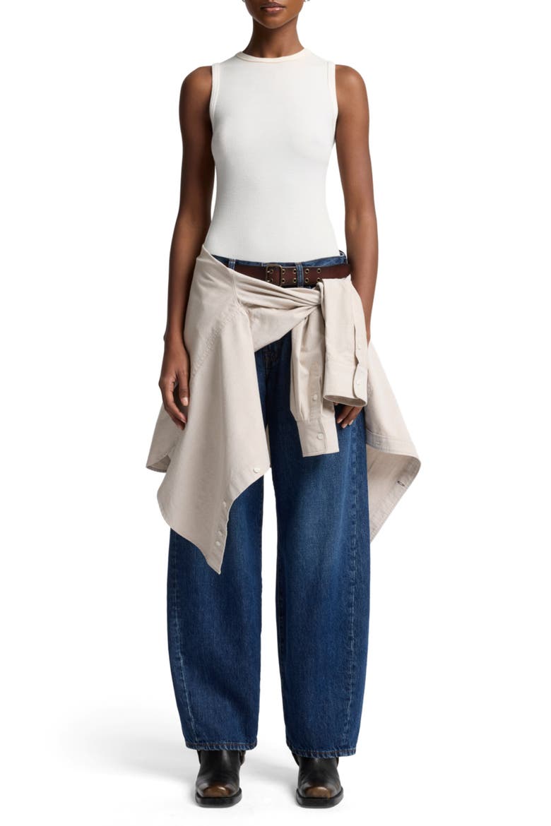 Bonnie Twist Seam Barrel Jeans, Alternate, color, RADAR