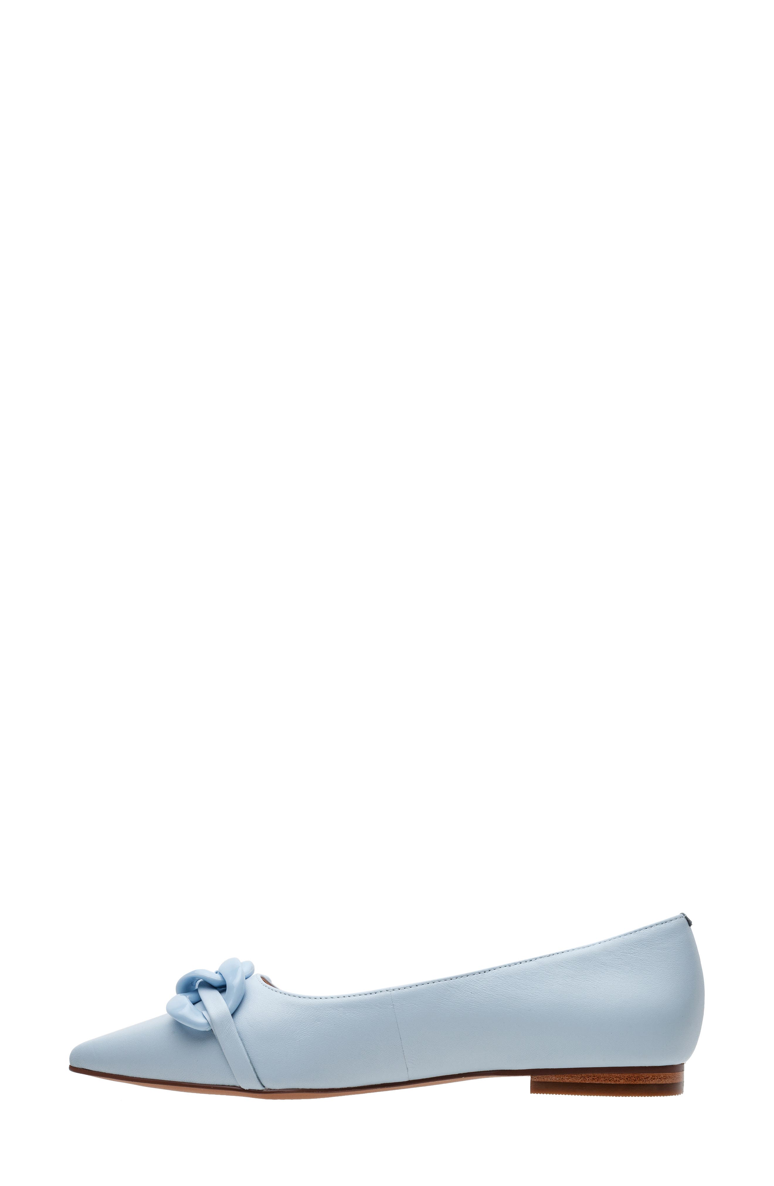 Nora Pointed Toe Flat, Alternate, color, SKY BLUE