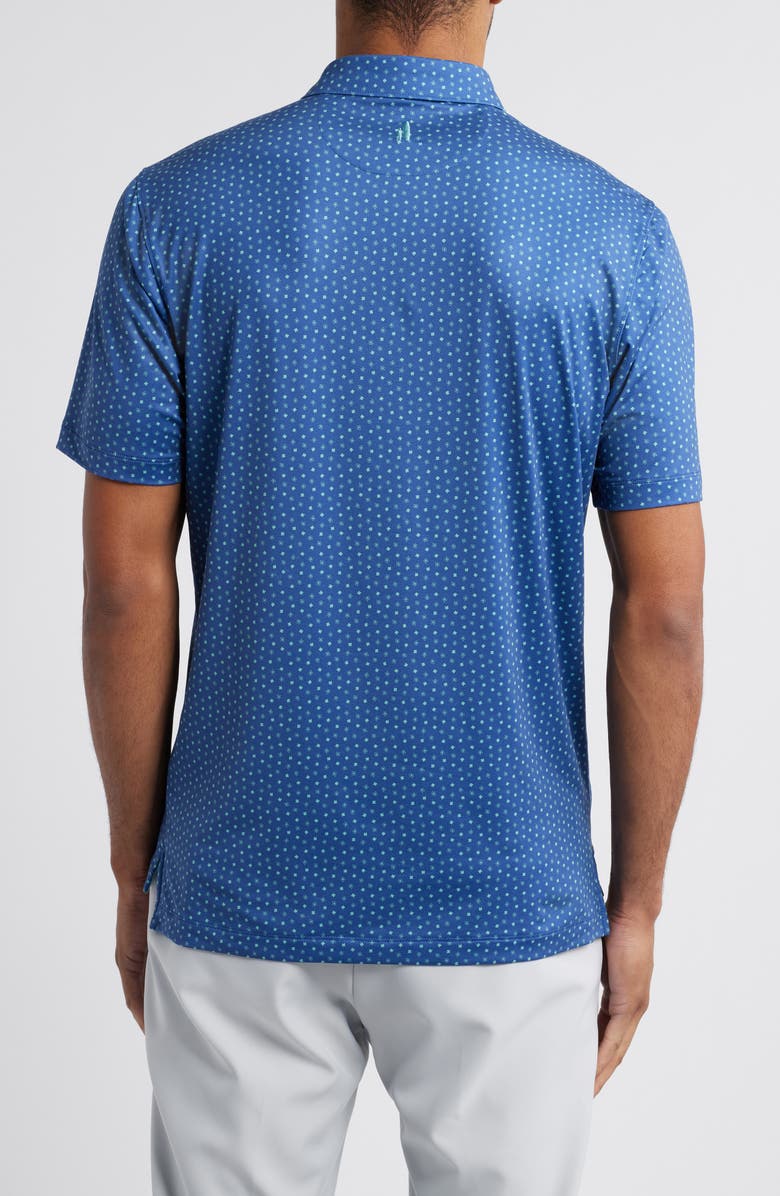 johnnie-O Top o' the Morning Scatter Print PREP-FORMANCE Golf Polo, Alternate, color, Lake