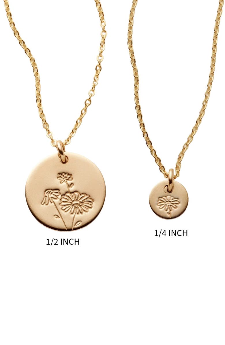 MADE BY MARY April Birth Flower Necklace, Alternate, color, Silver