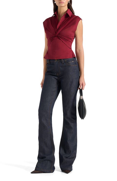 Yvette Gathered Twist Sleeveless Top