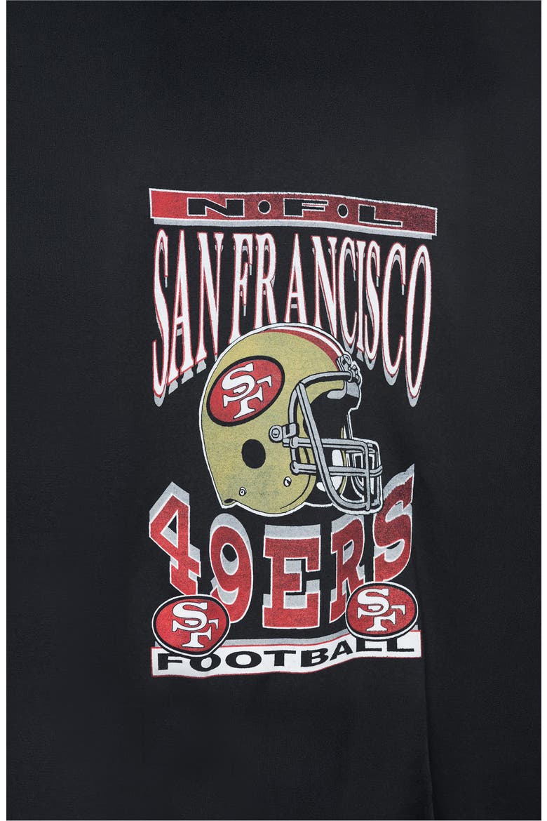 San Francisco 49ers Cotton Blend Crewneck Sweatshirt, Alternate, color, BLACK