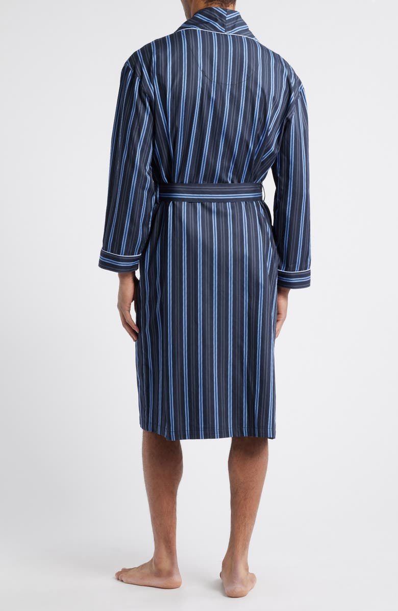 Majestic International Sateen Shawl Collar Cotton Robe, Alternate, color, Stone