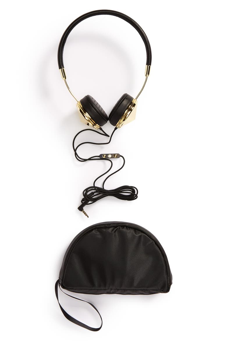with Benefits 'Layla' Headphones, Alternate, color, GOLD/ BLACK