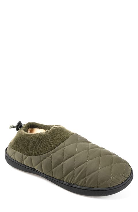 . Fargo Quilted Faux Fur Lined Slipper (Men)