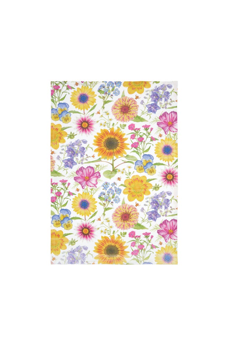 C&F Home Spring Blooms Sunflower Cotton Kitchen Dishtowel, Alternate, color, Orange