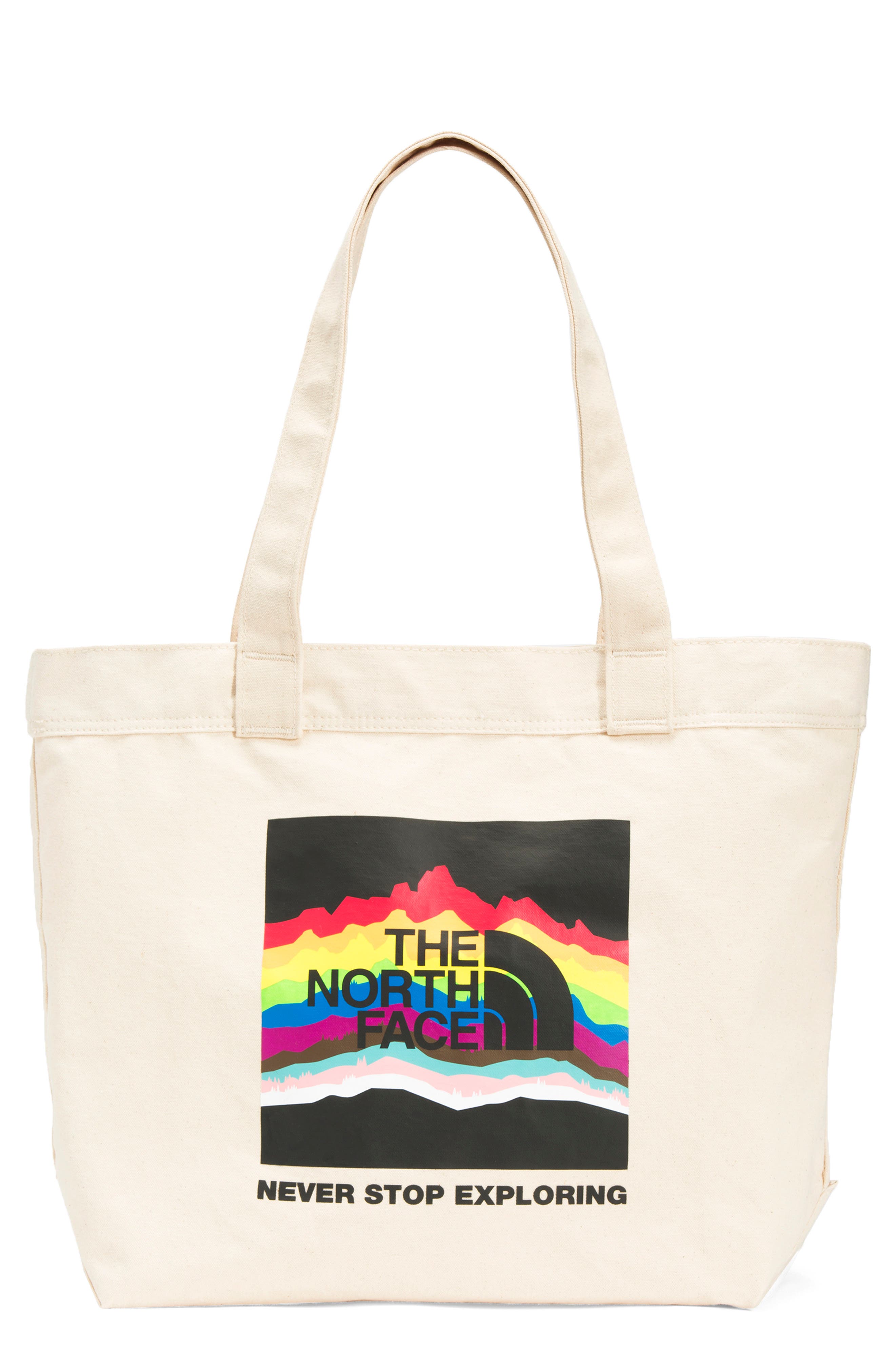 Pride Logo Canvas Tote, Main, color, THMBRSWDCM