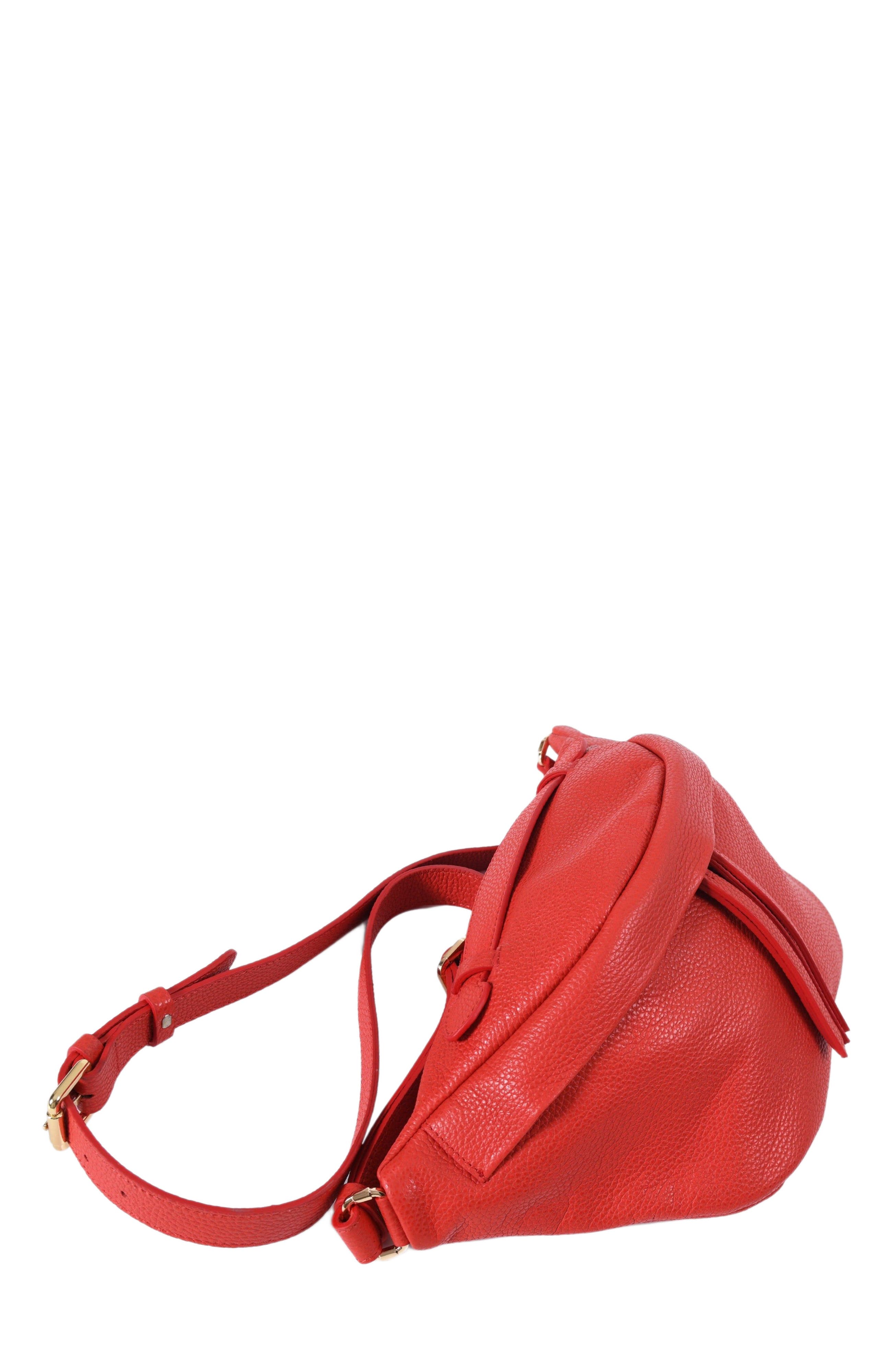 Forever & Always Shoes Bianca Red Leather Crossbody Bag, Alternate, color, Red Leather