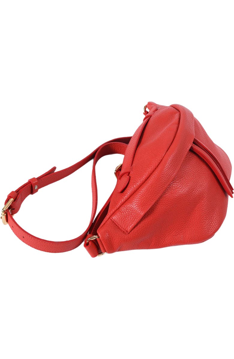 Forever & Always Shoes Bianca Red Leather Crossbody Bag, Alternate, color, Red Leather