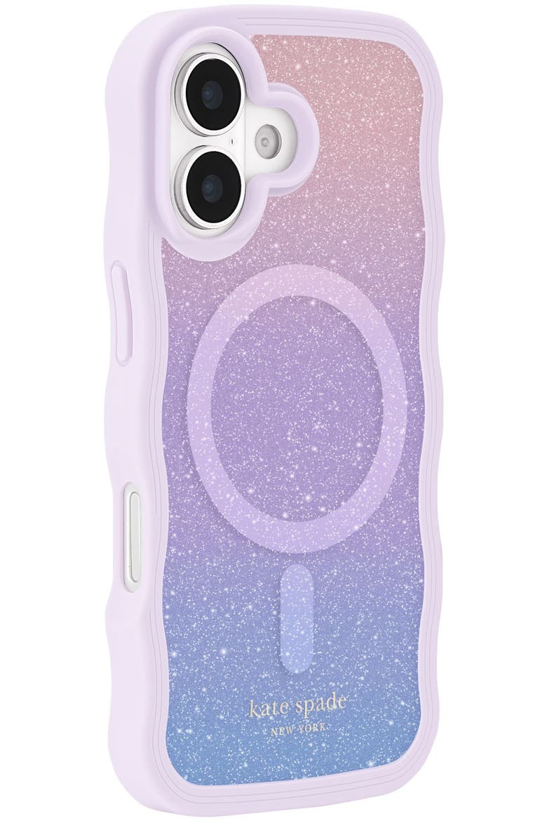 Wavy MagSafe Case, Alternate, color, Pink Multicolor