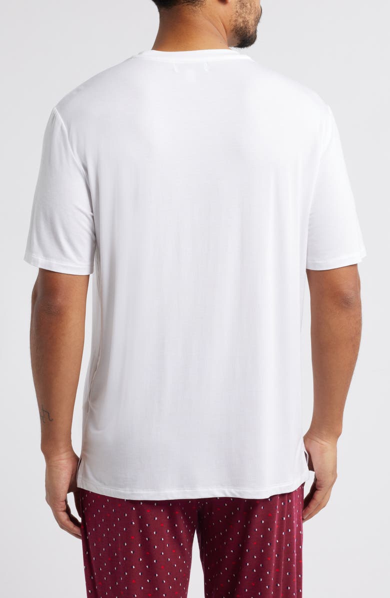 Nordstrom Moonlight Eco Stretch Modal Pajama T-Shirt, Alternate, color, White