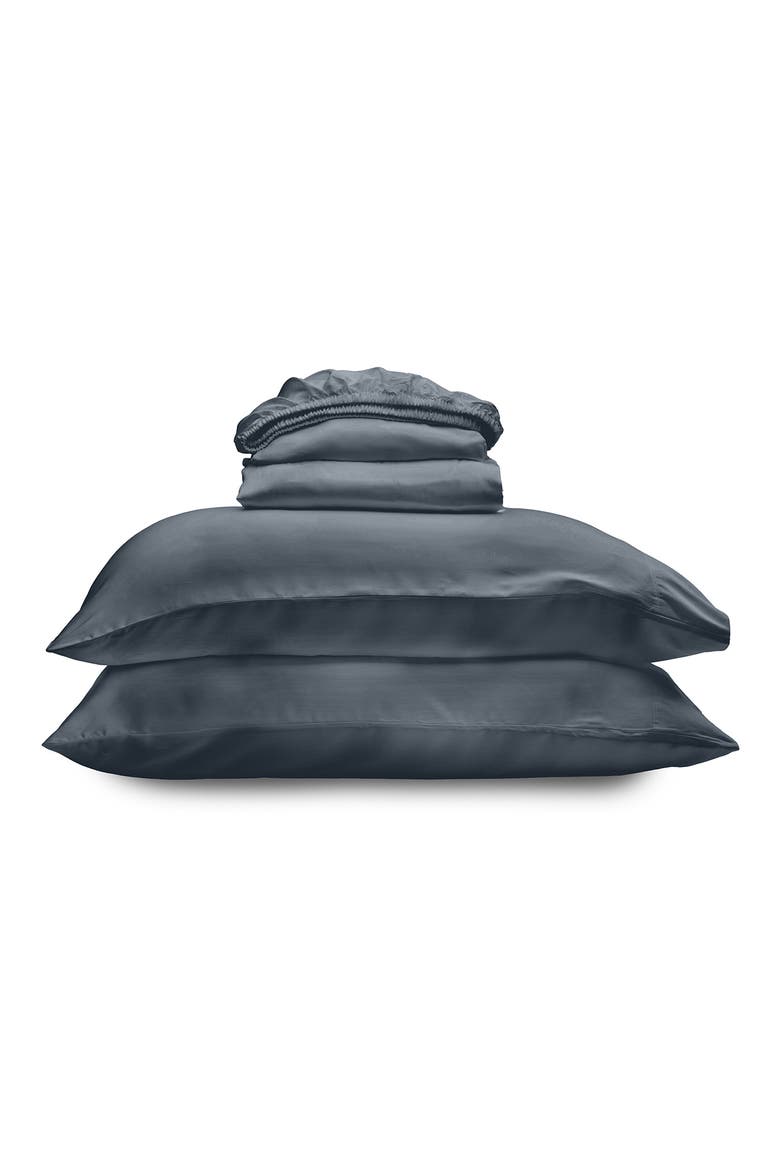Luxe Sateen Sheet Set, Main, color, INDIGO