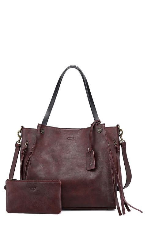 Daisy Leather Tote Bag