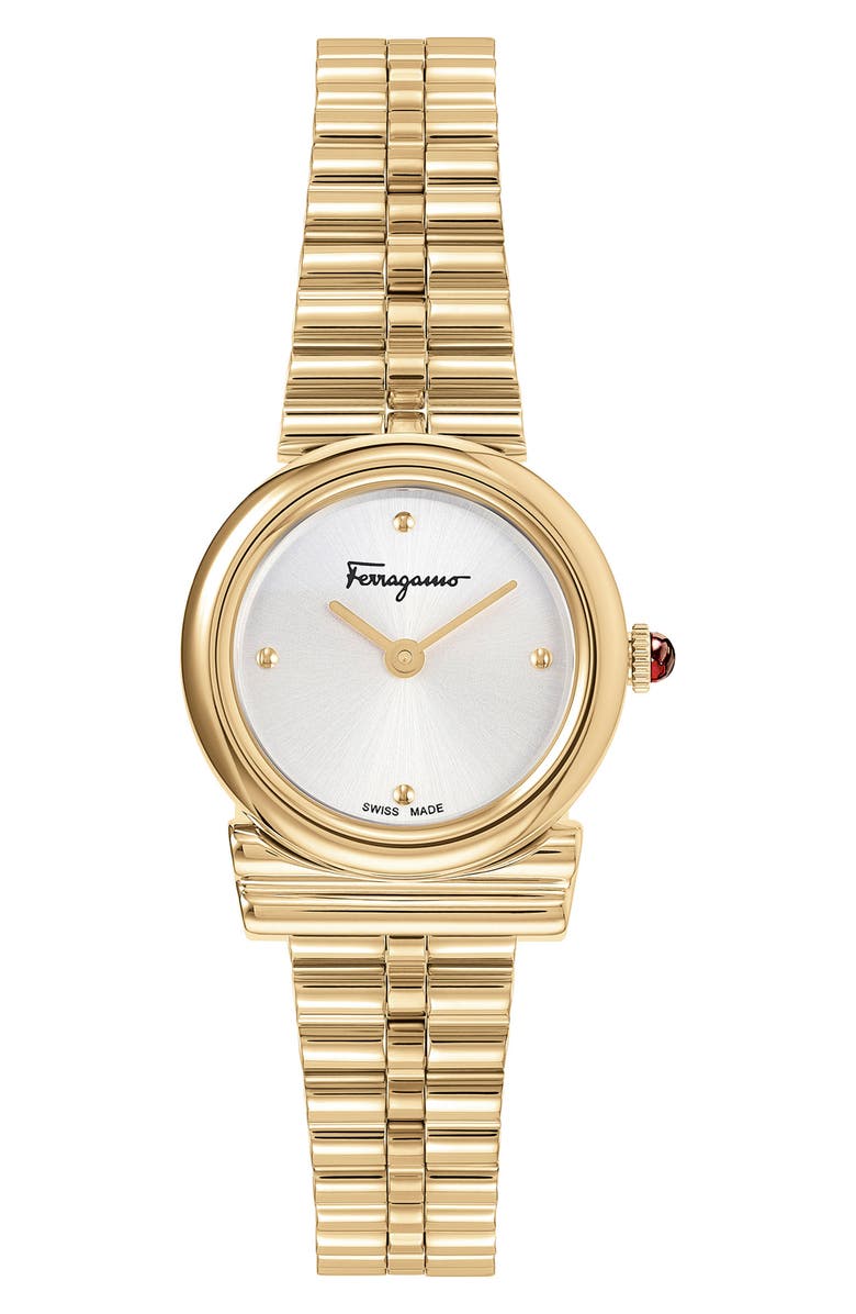 FERRAGAMO Salvatore Ferragamo Gancini Horizontal Bracelet Watch, 22.5mm, Main, color, 