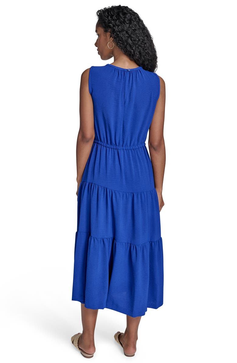 Calvin Klein Sleeveless Tiered A-Line Midi Dress, Alternate, color, Ultramarine