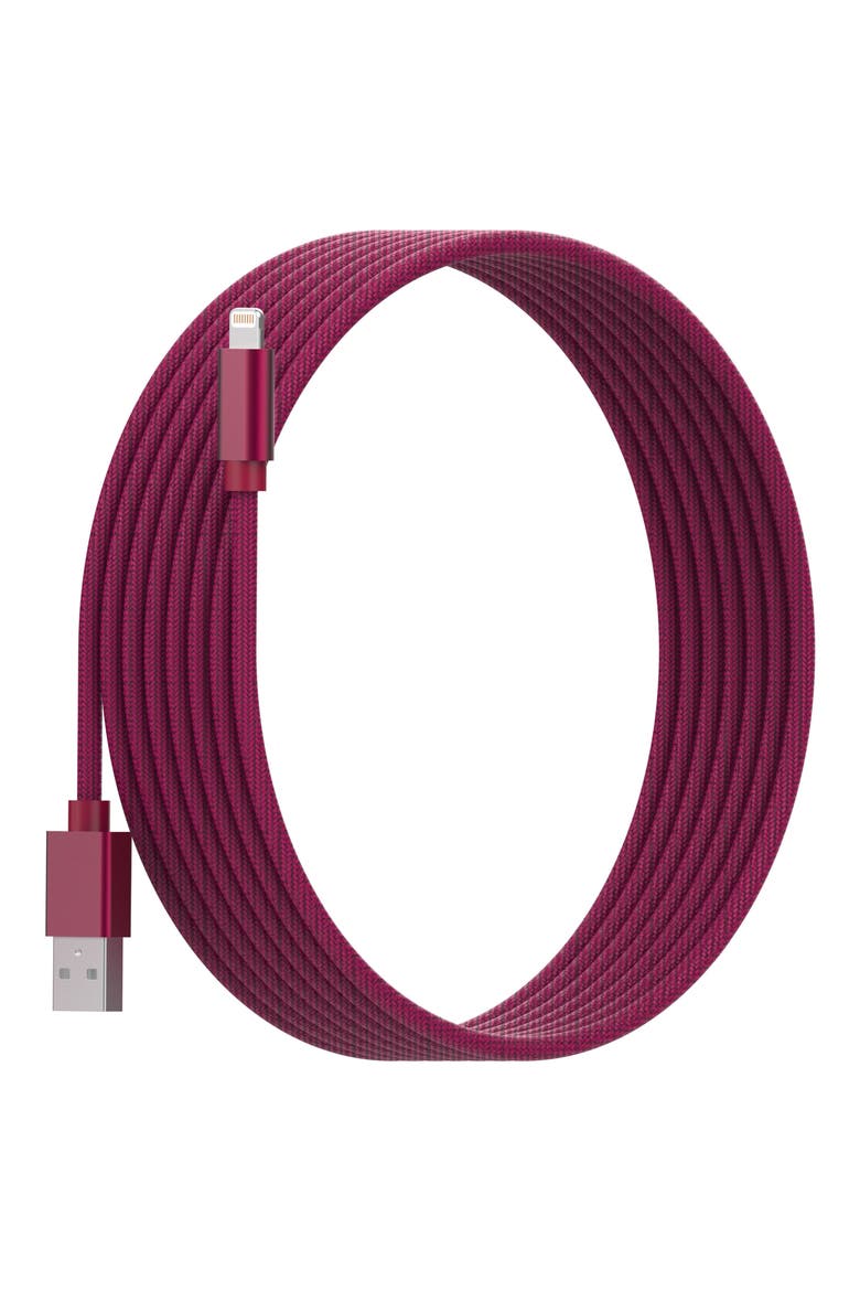 10 ft. MFI Lightning Cable 3-Piece Set, Alternate, color, RED