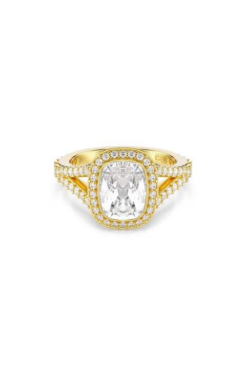 Una Cushion Crystal Ring