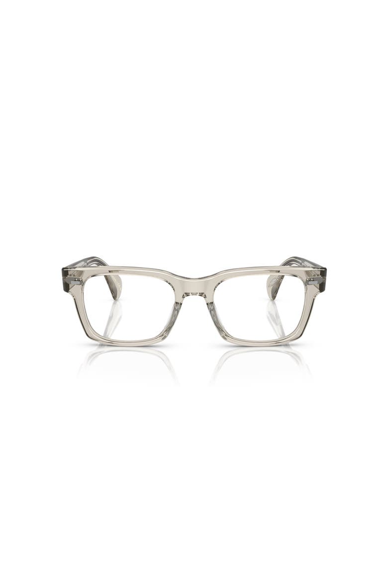 54mm Square optical glasses, Alternate, color, Grey