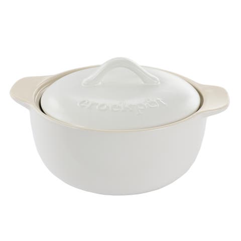 2.3 Quart Round Stoneware Casserole with Lid