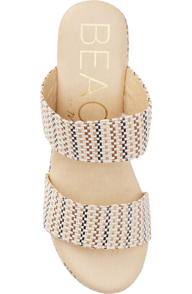 Coconuts by Matisse Ocean Ave Espadrille Platform Slide Sandal, Alternate, color, Ivory Mosaic