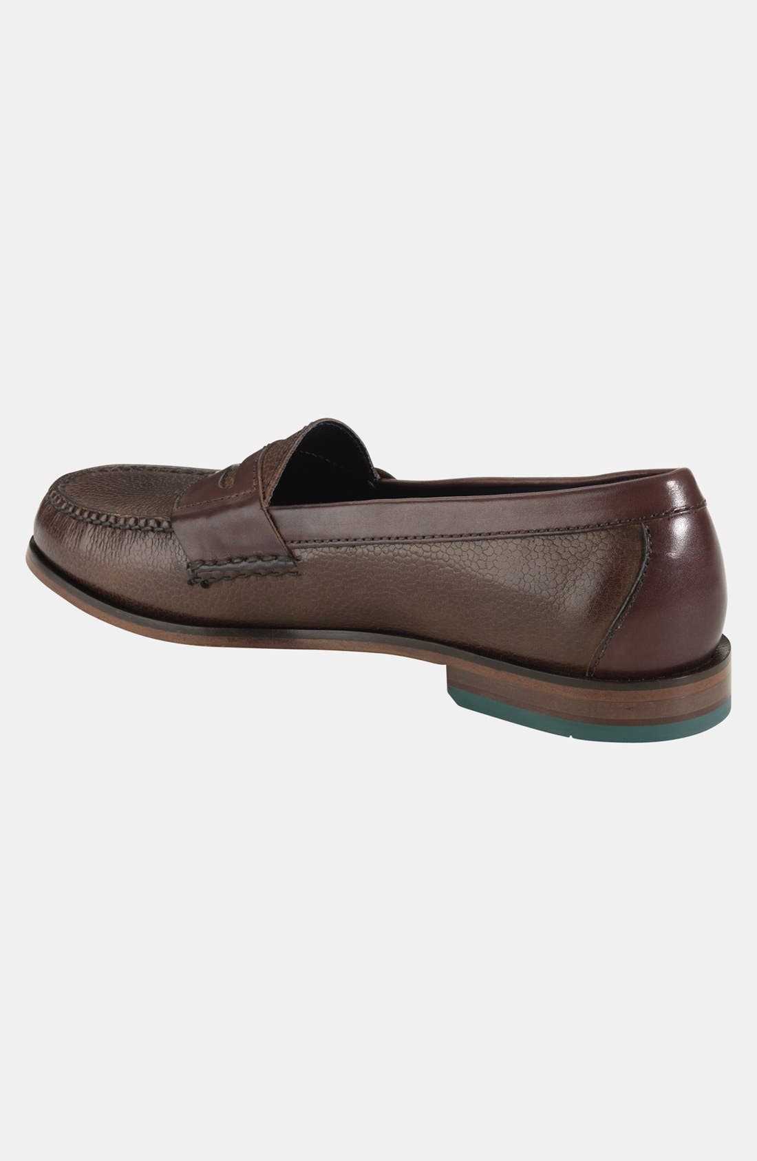 Pinch Penny Loafer, Alternate, color, BROWN/ DARK BROWN GRAIN