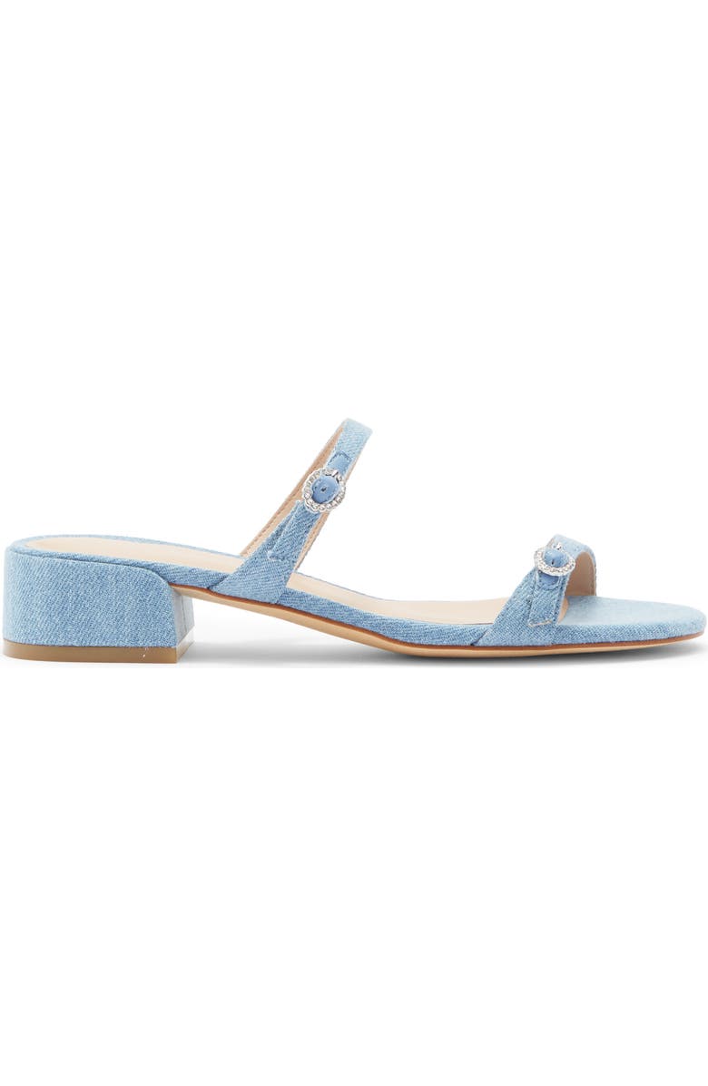 Stuart Weitzman Ginger Slide Sandal, Alternate, color, Mid Blue