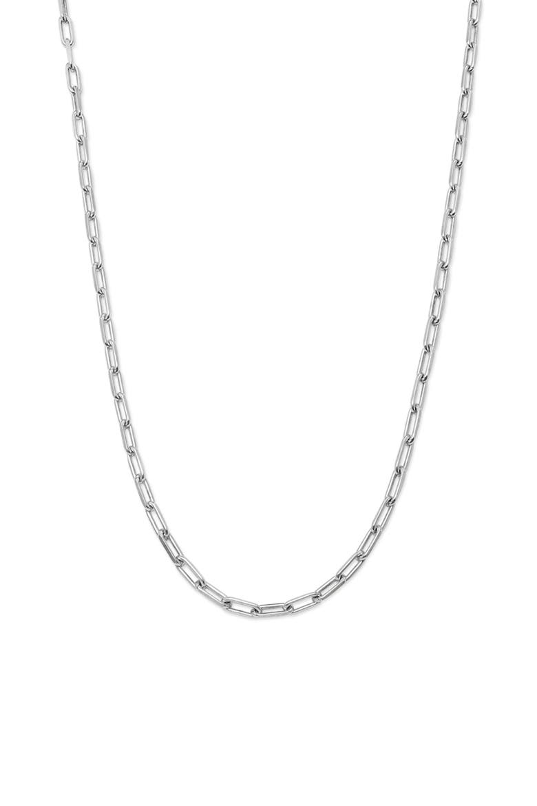 Linkline Charm Necklace, Alternate, color, Silver
