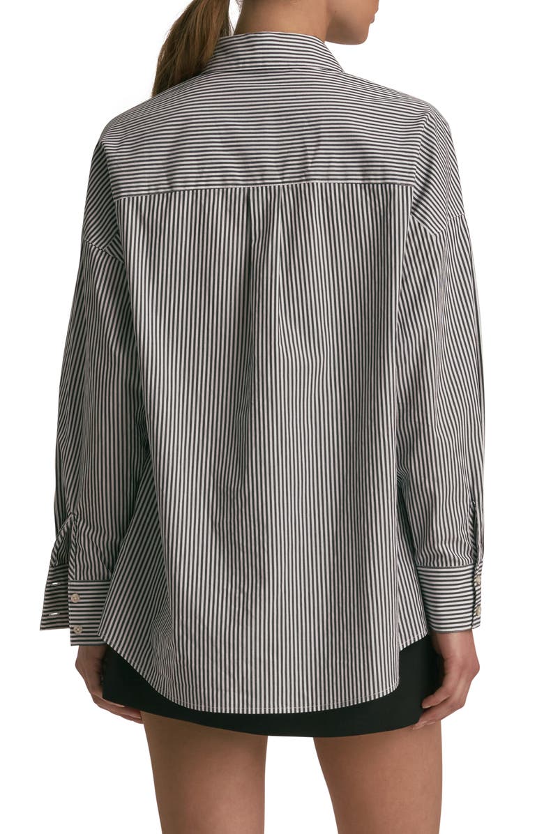 Favorite Daughter The Ex-Boyfriend Stripe Shirt, Alternate, color, Dark Charcoal Stri