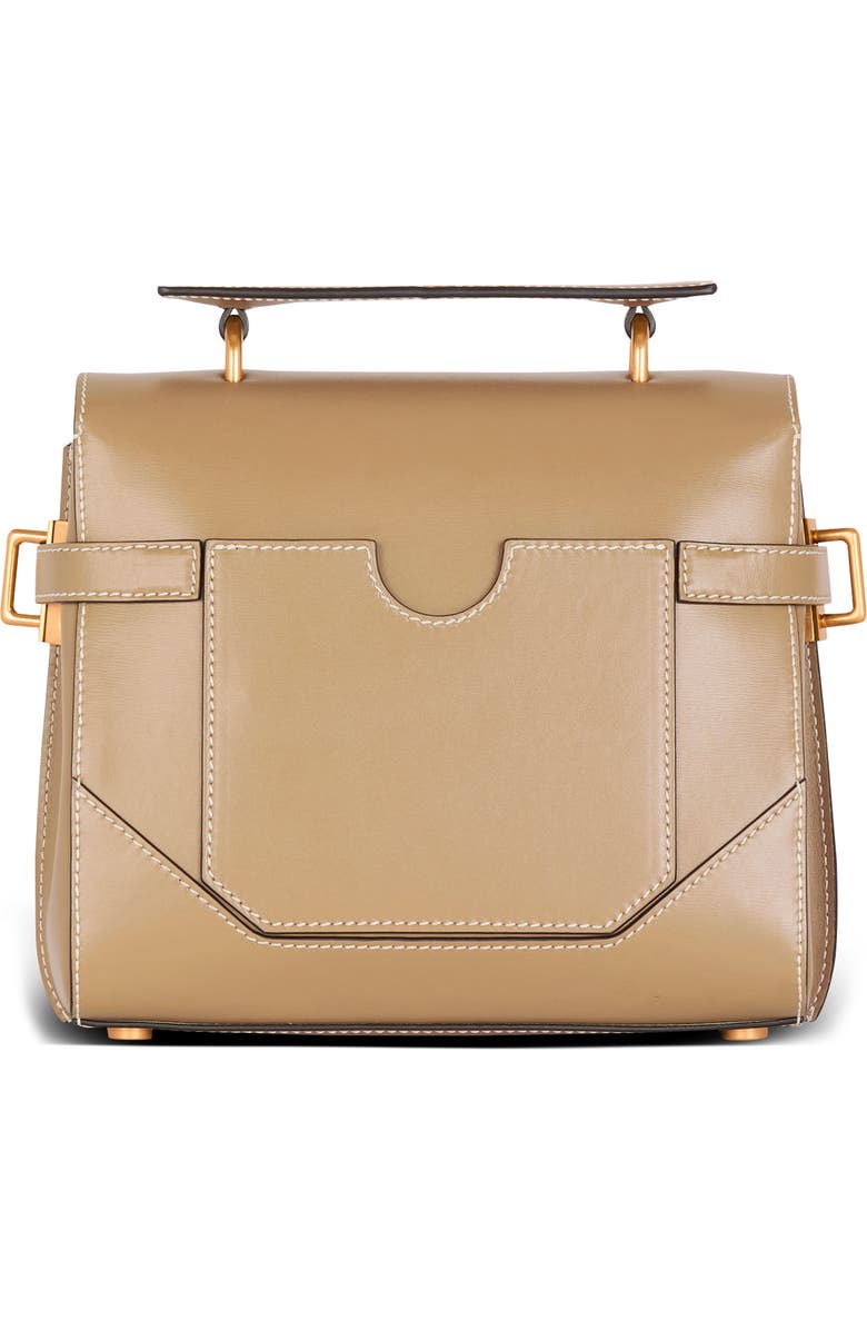 Balmain B-Buzz 23 Leather Top Handle Bag, Alternate, color,