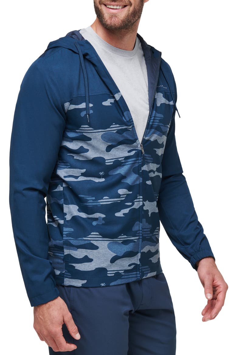Camo Zip Hoodie, Alternate, color, BLUE NIGHTS