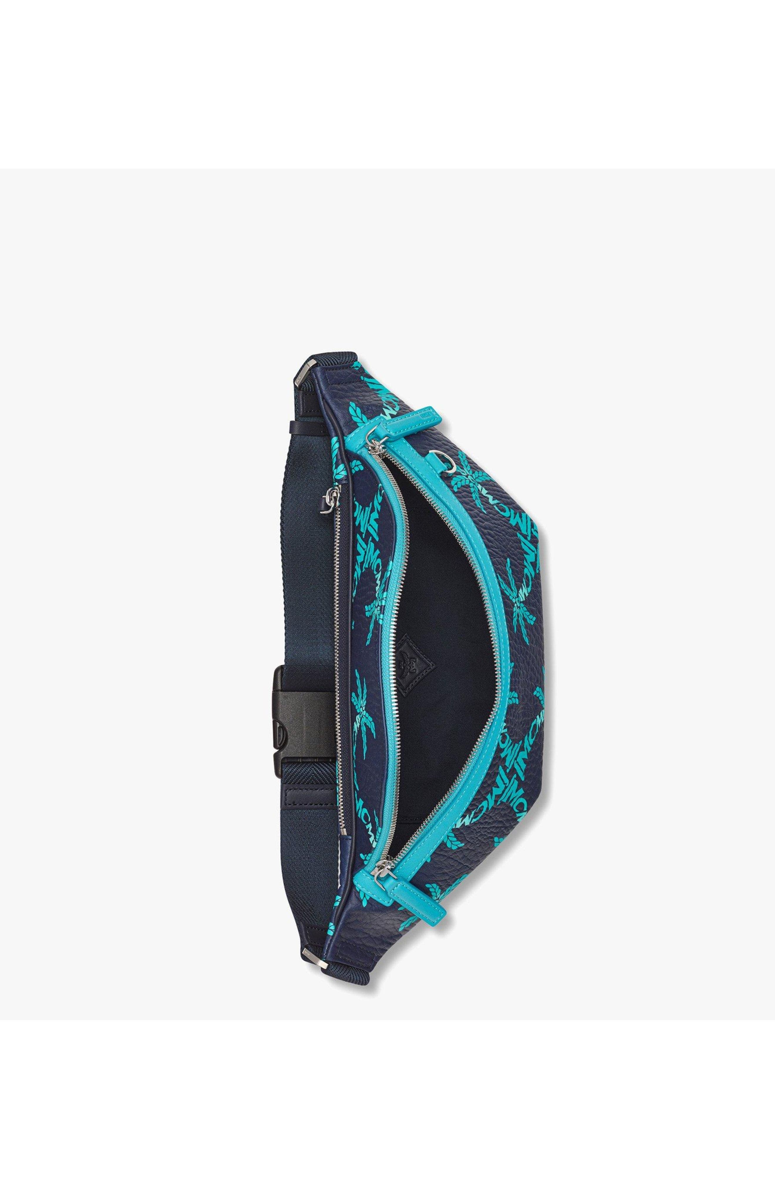 MCM Fursten Belt Bag in Palm Canvas, Alternate, color, 