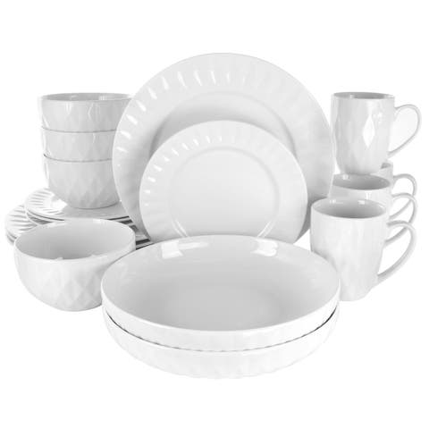 Sienna 18 Piece Porcelain Dinnerware Set