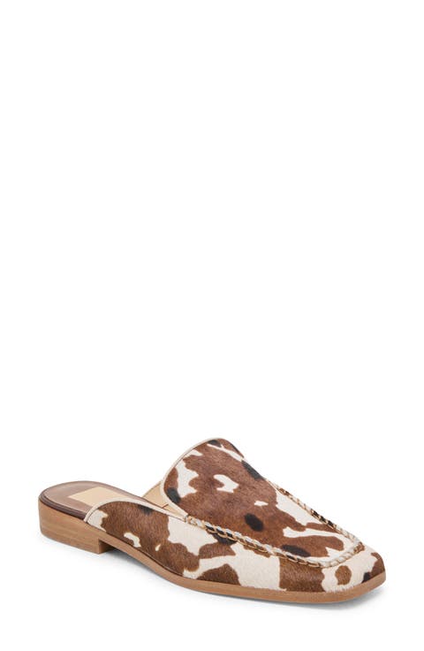 ★PAES★Round Low Flat Mule Brown Otoño Mule {Women's Leather Shoes} – Adelisa & Co