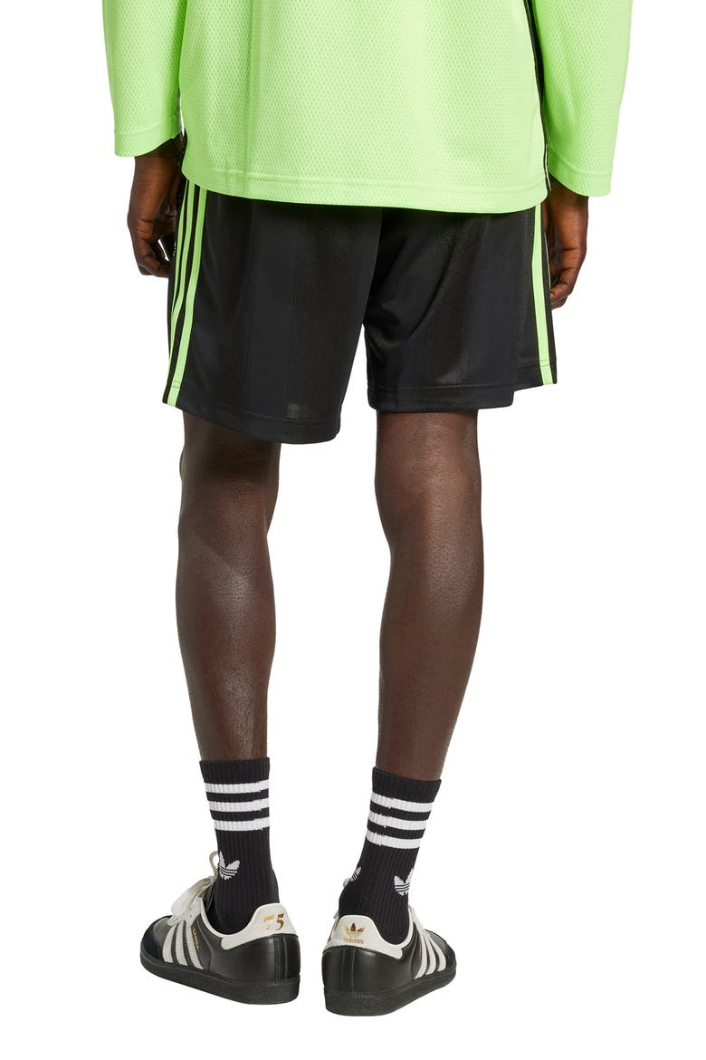 Adicolor Recycled Polyester Jacquard Shorts, Alternate, color, BLACK/SIGG