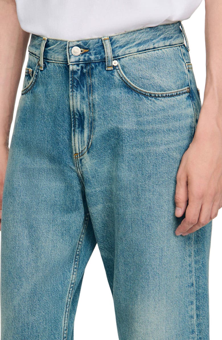 SANDRO Baggy jeans, Alternate, color, Blue