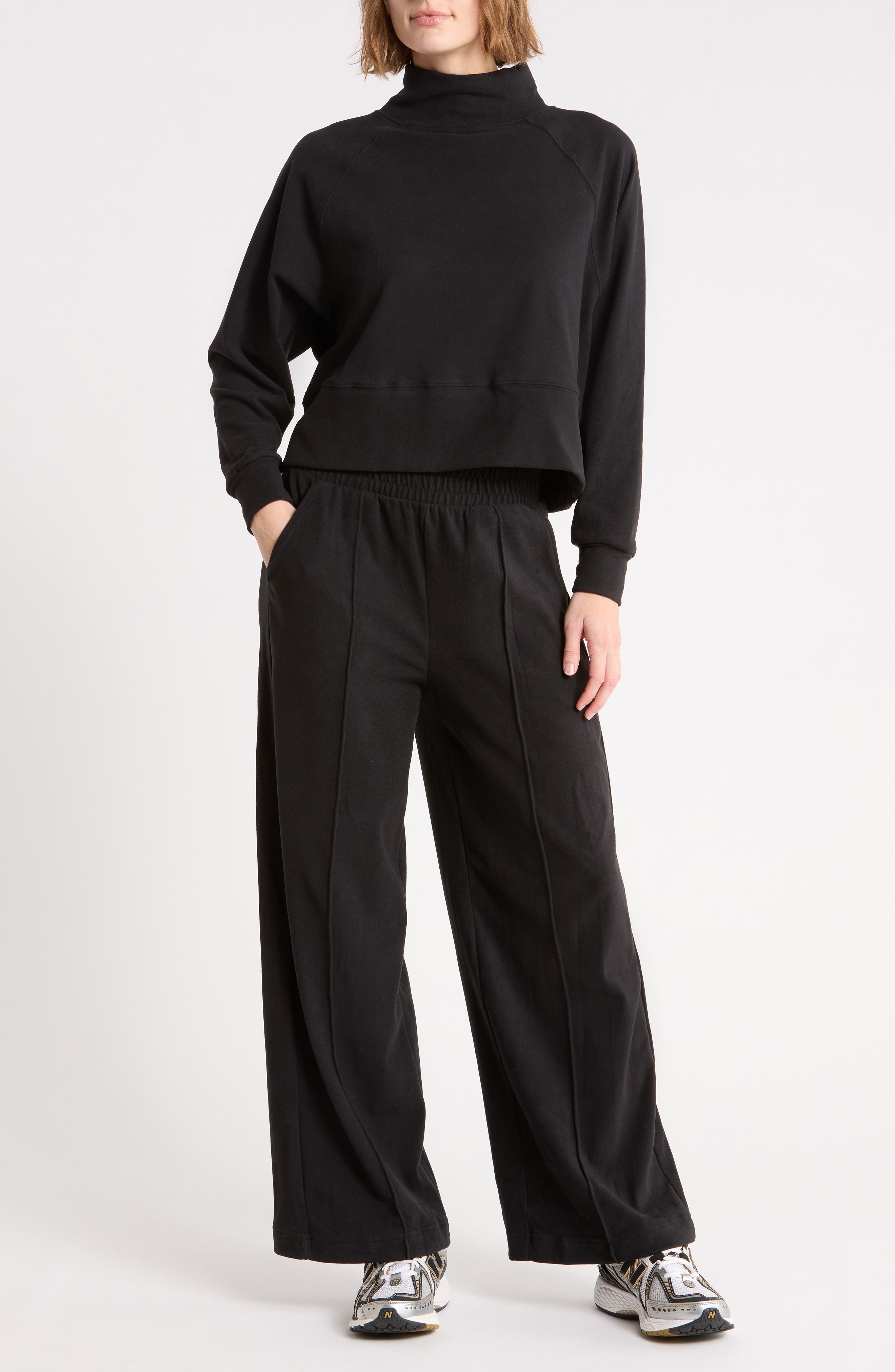 Marled Pique Perry Two-Piece Lounge Set