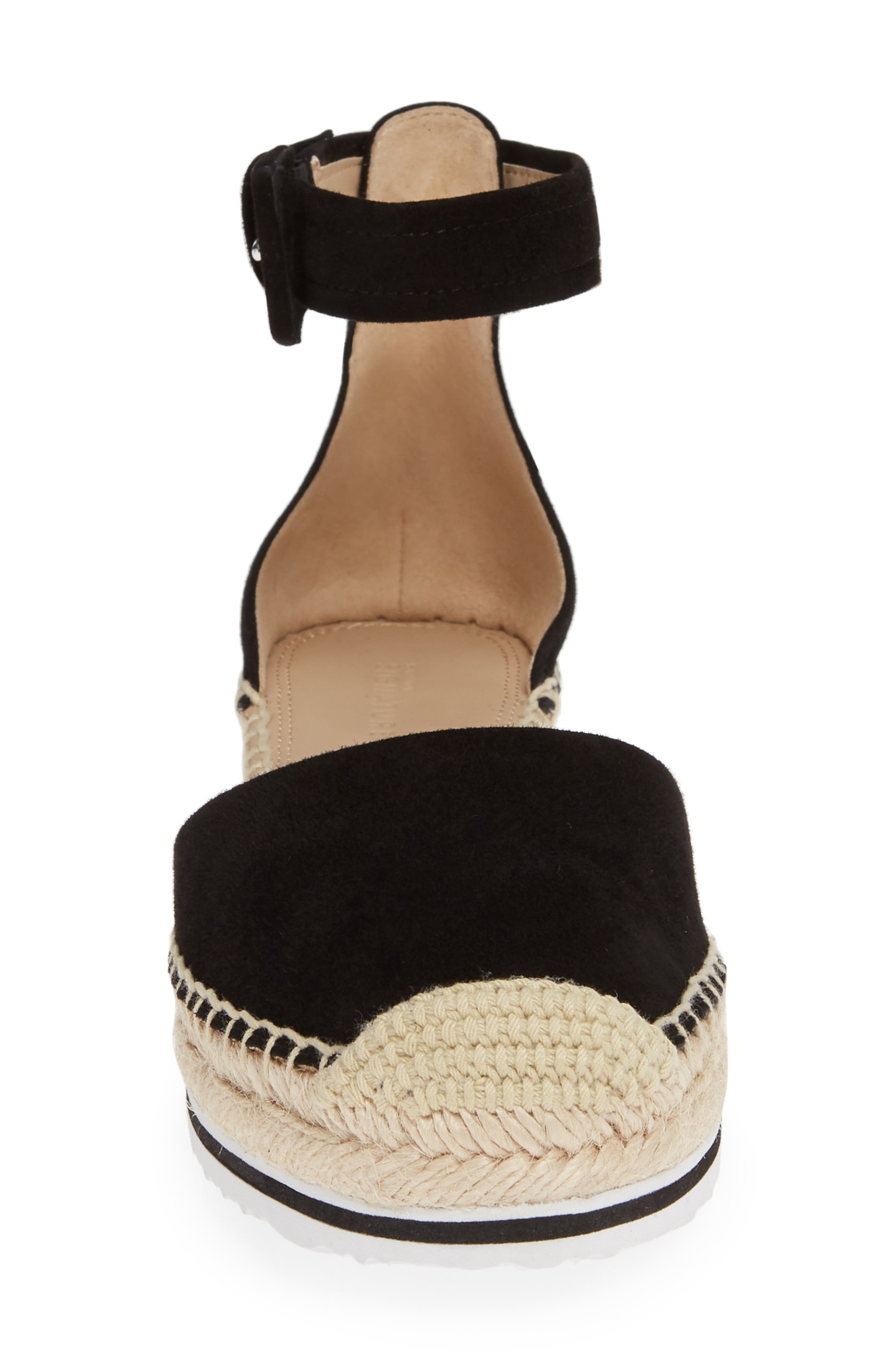 Rosi Flat Espadrille Sandal, Alternate, color, BLACK SUEDE