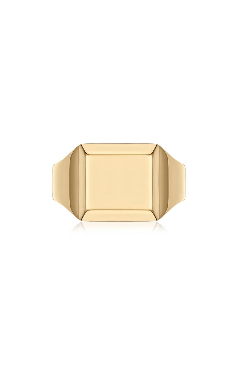 Monica Vinader Signature Signet Ring, Alternate, color, Yellow Gold