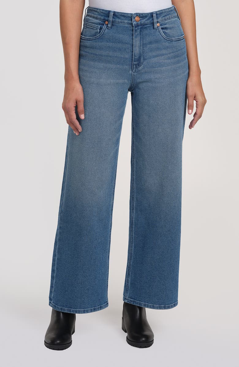 Sanctuary Denim Ekara Slim Wide Leg Jeans, Main, color, Medium Wash