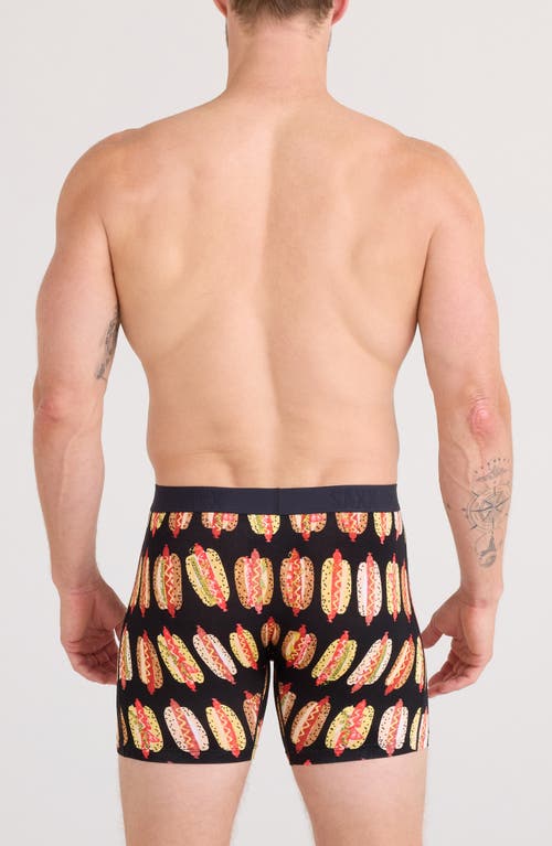 Saxx Vibe Xtra Boxer Briefs In Burgundy