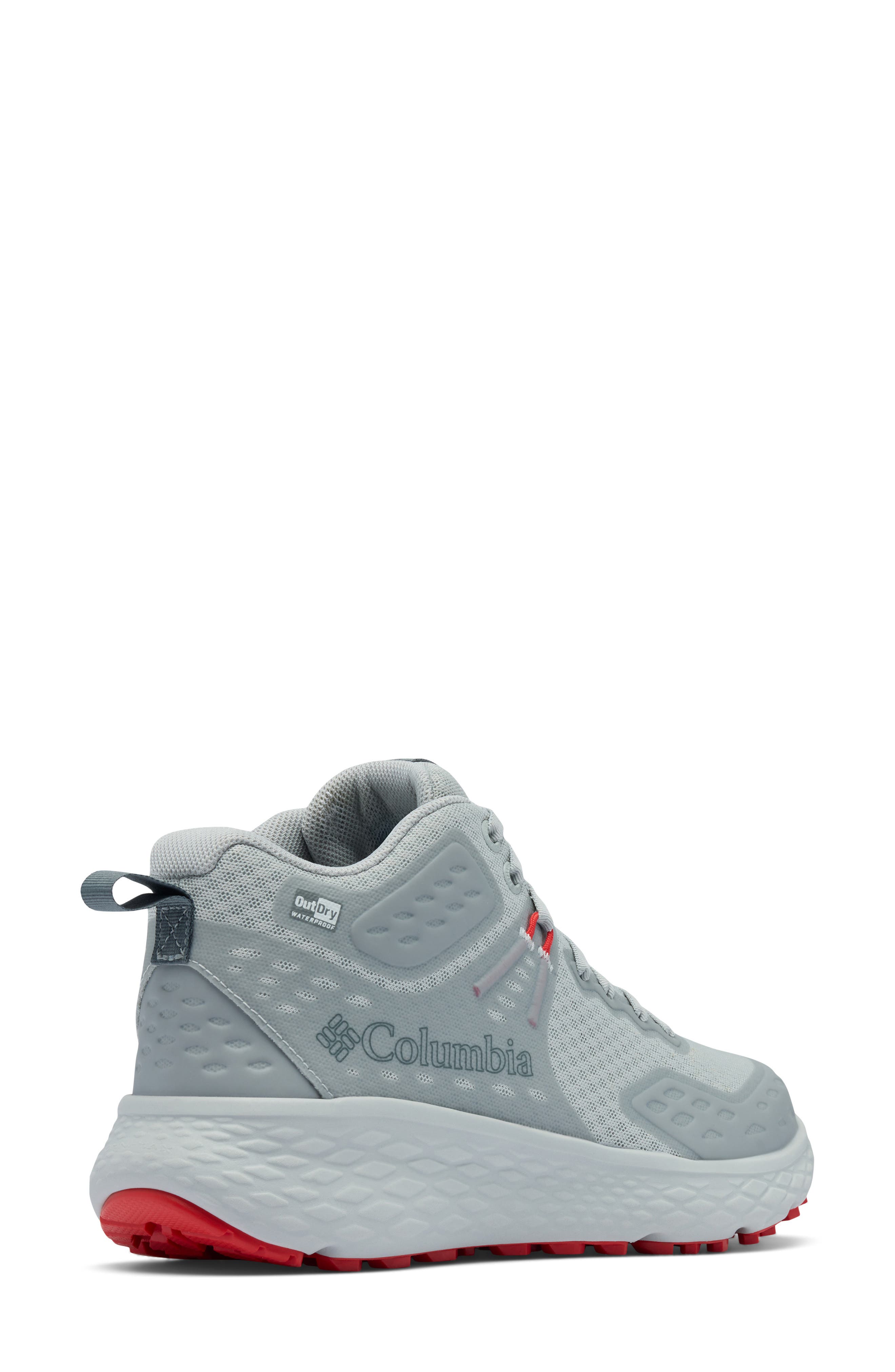 Columbia Konos<sup>™</sup> TRS OutDry<sup>™</sup> Waterproof Hiking Shoe, Alternate, color, Grey Ice/ Poppy Red