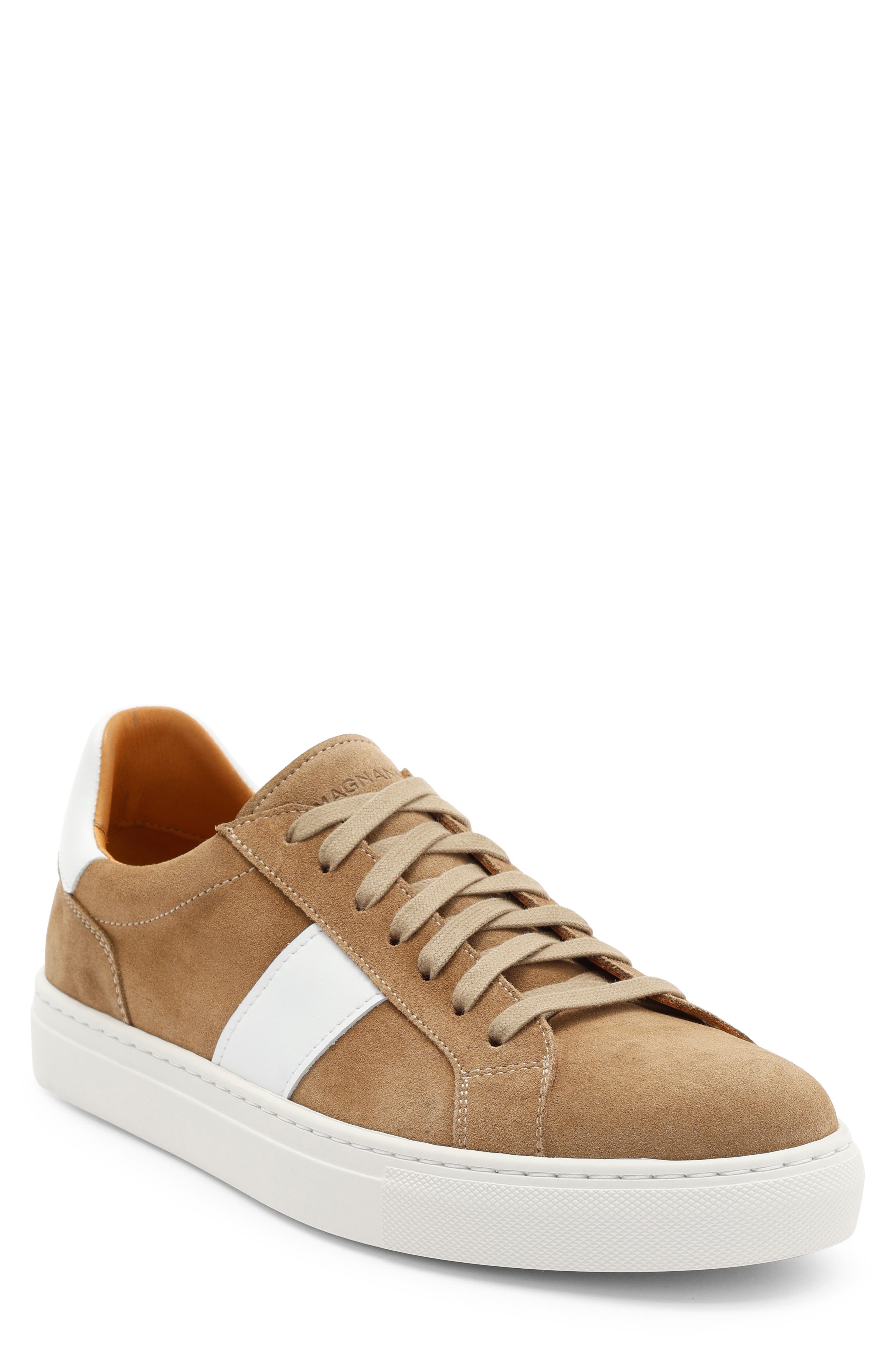 Magnanni Ashley Stripe Suede & Leather Sneaker