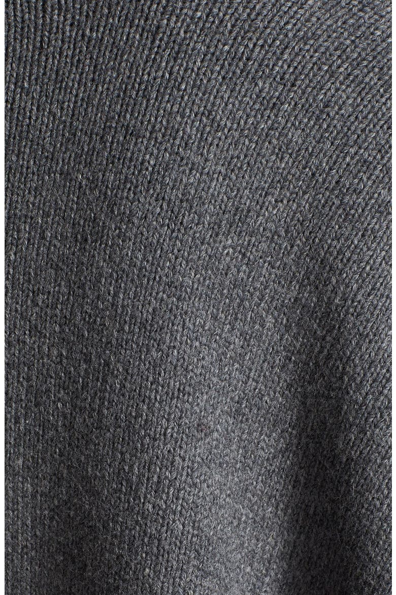 Kimono Sleeve Knit Cape, Alternate, color, ASH
