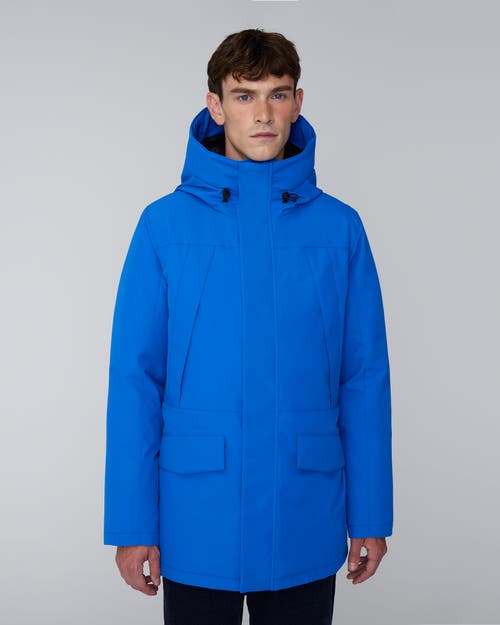 Quartz Co. Grant | Hooded Down Winter Jacket In Cobalt