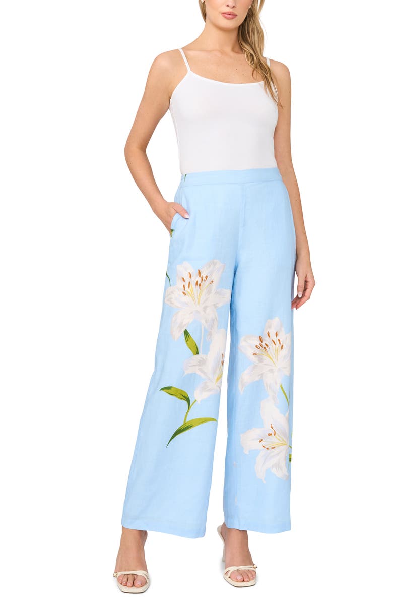 Ted Baker Nicola Wide Leg Pants, Alternate, color, Blue Surf
