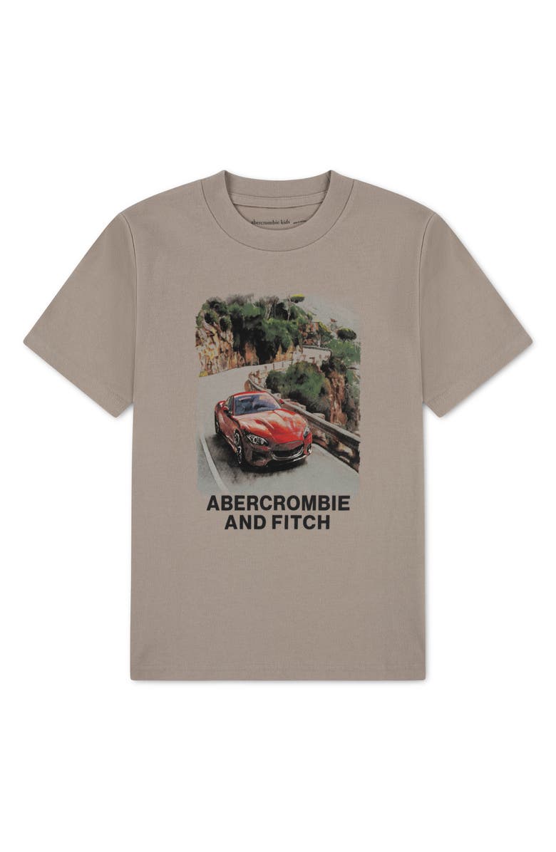 abercrombie kids Kids' Joyride Graphic T-Shirt, Main, color, Simply Taupe